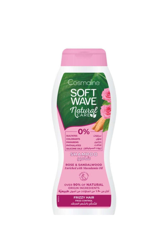 Cosmaline Soft Wave Natural Care Rose & Sandalwood Shampoo 400ml