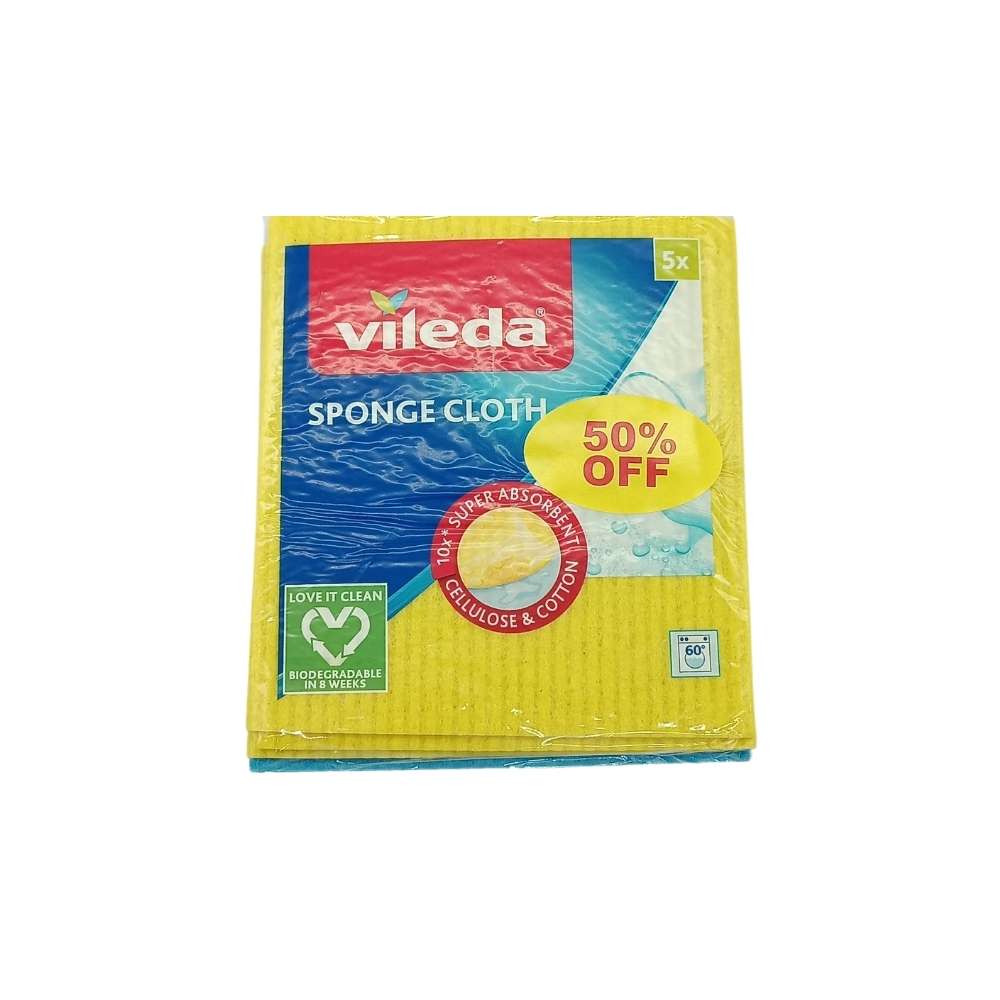 Vileda Sponge Cloth x5