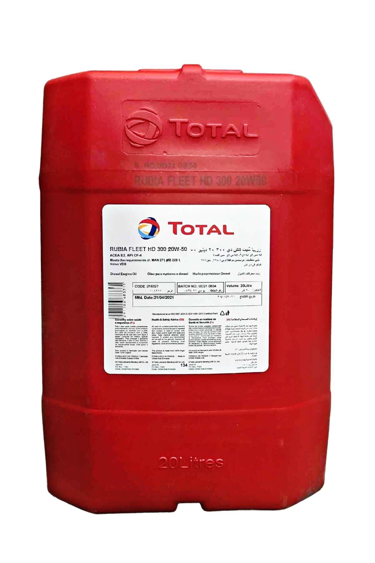 Total Rubia XT 20W-50 20L '291106683301