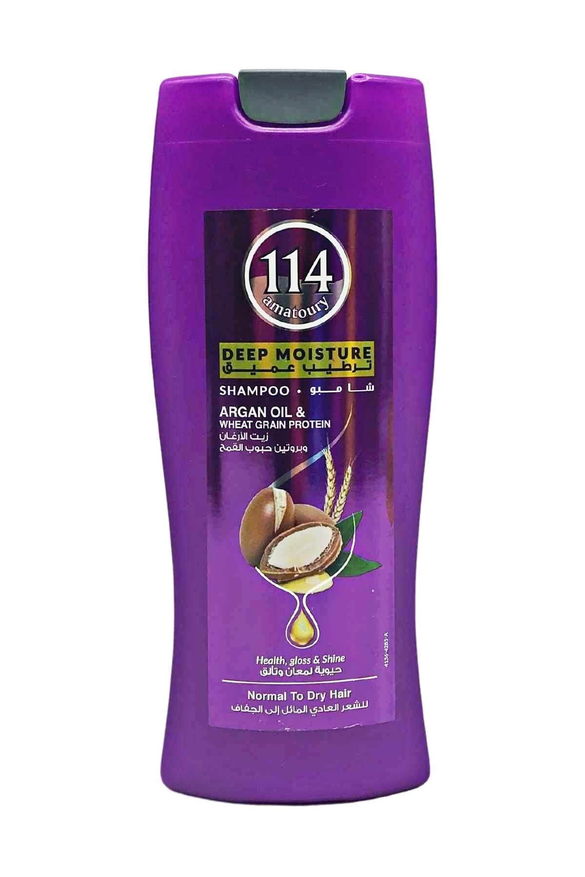 114 Amatoury Shampoo Argan Oil Wheat Grain Protein 400ml