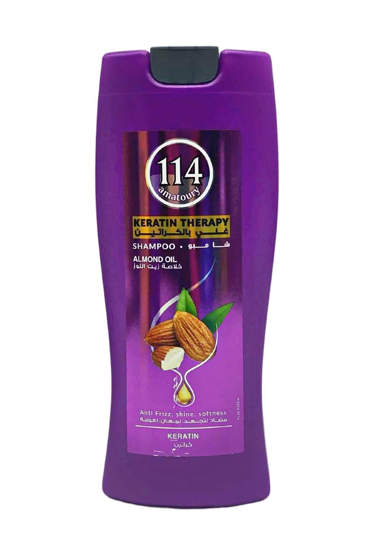 114 Amatoury Shampoo Keratin Therapy Almond Oil 400ml