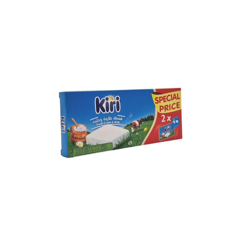 Kiri Spreadable Cream Cheese 2x4 133.2g